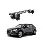 Bare transversale portbagaj auto aluminiu compatibile plafon neted Audi Q2 GA 2016-> argintii sau negre Cod: CB200101 Kit-104