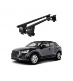 Bare transversale portbagaj auto aluminiu compatibile plafon neted Audi Q2 GA 2016-> argintii sau negre Cod: CB200101 Kit-104