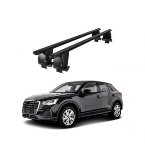 Bare transversale portbagaj auto aluminiu compatibile plafon neted Audi Q2 GA 2016-> argintii sau negre Cod: CB200101 Kit-104
