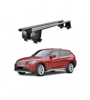 Bare transversale portbagaj auto aluminiu compatibile plafon neted BMW X1 E84 2009-2012 argintii sau negre Cod: CB200101 Kit-103