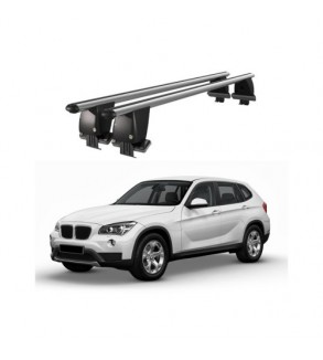 Bare transversale portbagaj auto aluminiu compatibile plafon neted BMW X1 E84 2012-2015 argintii sau negre Cod: CB200101 Kit-103