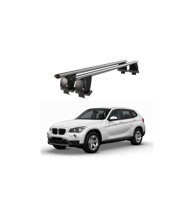 Bare transversale portbagaj auto aluminiu compatibile plafon neted BMW X1 E84 2012-2015 argintii sau negre Cod: CB200101 Kit-103
