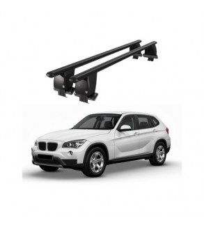 Bare transversale portbagaj auto aluminiu compatibile plafon neted BMW X1 E84 2012-2015 argintii sau negre Cod: CB200101 Kit-103