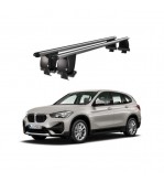 Bare transversale portbagaj auto aluminiu compatibile plafon neted BMW X1 F48 2019-> argintii sau negre Cod: CB200101 Kit-101