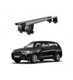 Bare transversale portbagaj auto aluminiu compatibile plafon neted BMW X3 F25 2010-2017 argintii sau negre Cod: CB200101 Kit-102
