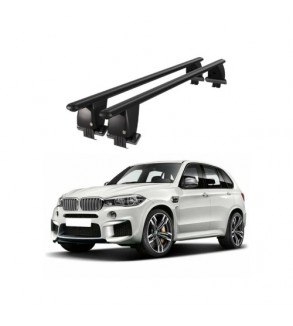 Bare transversale portbagaj auto aluminiu compatibile plafon neted BMW X5 F15 2013-2018 argintii sau negre Cod: CB200101 Kit-101