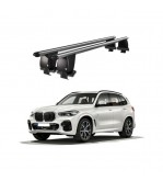 Bare transversale portbagaj auto aluminiu compatibile plafon neted BMW X5 G05 2019-> argintii sau negre Cod: CB200101 Kit-101