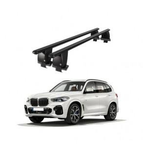 Bare transversale portbagaj auto aluminiu compatibile plafon neted BMW X5 G05 2019-> argintii sau negre Cod: CB200101 Kit-101