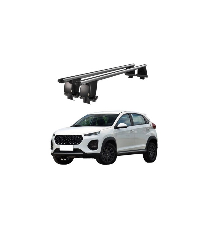 Bare transversale portbagaj auto aluminiu compatibile plafon neted Chery Tiggo 2 2016-> argintii sau negre Cod: CB200101 Kit-101