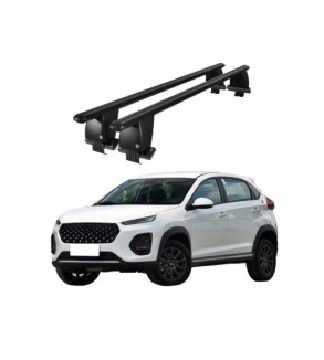 Bare transversale portbagaj auto aluminiu compatibile plafon neted Chery Tiggo 2 2016-> argintii sau negre Cod: CB200101 Kit-101