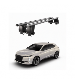 Bare transversale portbagaj auto aluminiu compatibile plafon neted DS 4 Mk2 2021-> argintii sau negre Cod: CB200101 Kit-105