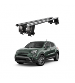 Bare transversale portbagaj auto aluminiu compatibile plafon neted Fiat 500X 2015-> argintii sau negre Cod: CB200101 Kit-102