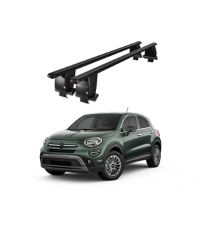 Bare transversale portbagaj auto aluminiu compatibile plafon neted Fiat 500X 2015-> argintii sau negre Cod: CB200101 Kit-102