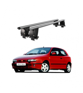 Bare transversale portbagaj auto aluminiu compatibile plafon neted Fiat Brava 1995-2001 argintii sau negre Cod: CB200101 Kit-102