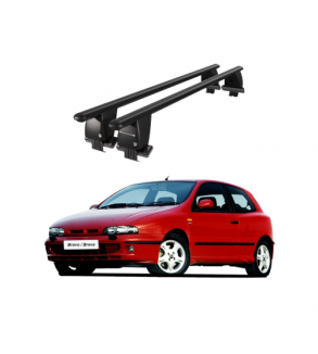 Bare transversale portbagaj auto aluminiu compatibile plafon neted Fiat Brava 1995-2001 argintii sau negre Cod: CB200101 Kit-102