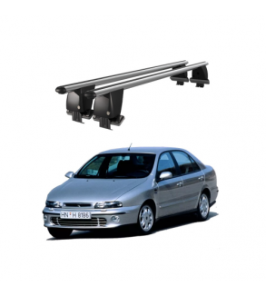 Bare transversale portbagaj auto aluminiu compatibile plafon neted Fiat Marea 1996-2003 argintii sau negre Cod: CB200101 Kit-102