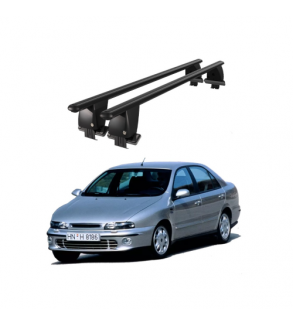 Bare transversale portbagaj auto aluminiu compatibile plafon neted Fiat Marea 1996-2003 argintii sau negre Cod: CB200101 Kit-102