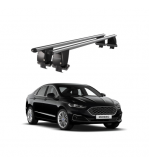 Bare transversale portbagaj auto aluminiu compatibile plafon neted Ford Mondeo 2014-> argintii sau negre Cod: CB200101 Kit-101