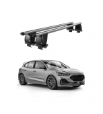 Bare transversale portbagaj auto aluminiu compatibile plafon neted Ford Focus IV 2018-> argintii sau negre Cod: CB200101 Kit-105