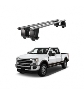 Bare transversale portbagaj auto aluminiu compatibile plafon neted Ford F250 2015-> argintii sau negre Cod: CB200101 Kit-108