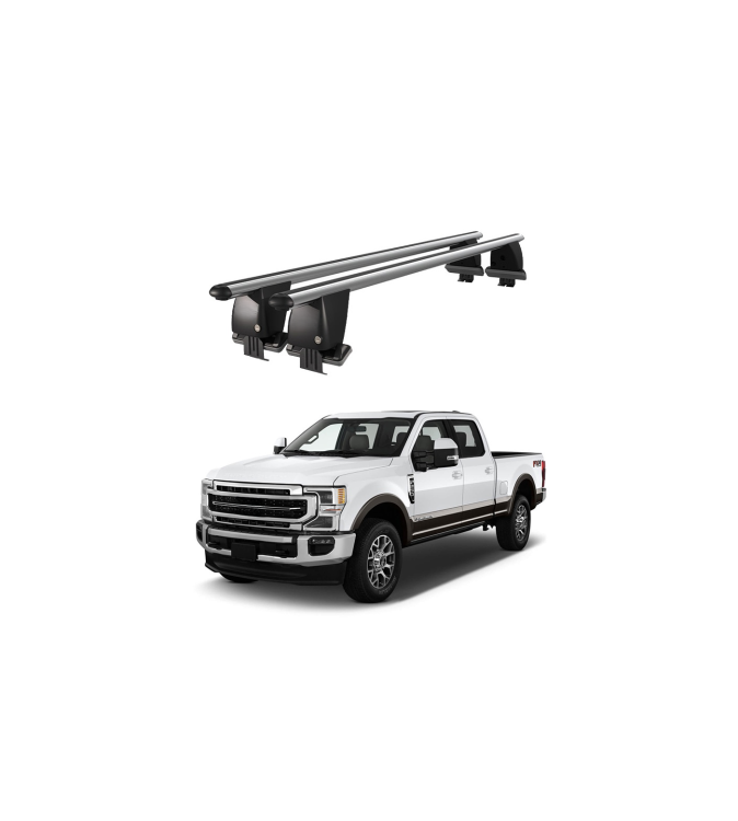 Bare transversale portbagaj auto aluminiu compatibile plafon neted Ford F250 2015-> argintii sau negre Cod: CB200101 Kit-108