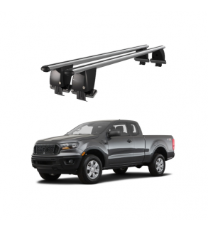 Bare transversale portbagaj auto aluminiu compatibile plafon neted Ford Ranger 2011-> argintii sau negre Cod: CB200101 Kit-108