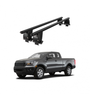 Bare transversale portbagaj auto aluminiu compatibile plafon neted Ford Ranger 2011-> argintii sau negre Cod: CB200101 Kit-108