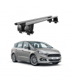 Bare transversale portbagaj auto aluminiu compatibile plafon neted Ford S-Max II 2015-> argintii sau negre Cod: CB200101 Kit-108