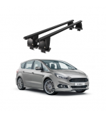 Bare transversale portbagaj auto aluminiu compatibile plafon neted Ford S-Max II 2015-> argintii sau negre Cod: CB200101 Kit-108