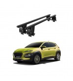 Bare transversale portbagaj auto aluminiu compatibile plafon neted Hyundai Kona 2017-> argintii sau negre Cod: CB200101 Kit-108