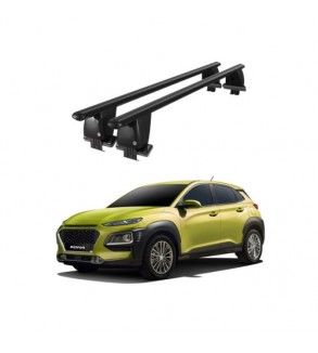 Bare transversale portbagaj auto aluminiu compatibile plafon neted Hyundai Kona 2017-> argintii sau negre Cod: CB200101 Kit-108