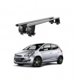 Bare transversale portbagaj auto aluminiu compatibile plafon neted Hyundai ix20 2010-> argintii sau negre Cod: CB200101 Kit-108