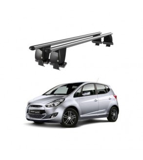 Bare transversale portbagaj auto aluminiu compatibile plafon neted Hyundai ix20 2010-> argintii sau negre Cod: CB200101 Kit-108