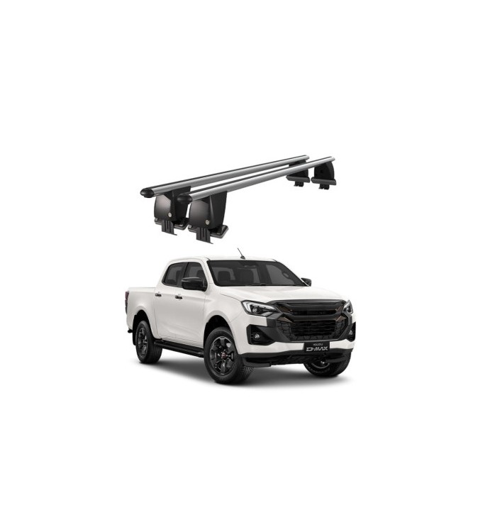 Bare transversale portbagaj auto aluminiu compatibile plafon neted Isuzu D-Max 2019-> argintii sau negre Cod: CB200101 Kit-101
