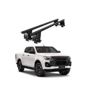 Bare transversale portbagaj auto aluminiu compatibile plafon neted Isuzu D-Max 2019-> argintii sau negre Cod: CB200101 Kit-101