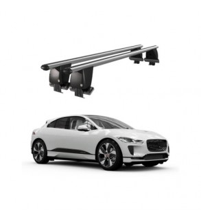 Bare transversale portbagaj auto aluminiu compatibile plafon neted Jaguar I-Pace 2018-> argintii sau negre Cod: CB200101 Kit-101