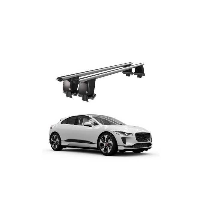 Bare transversale portbagaj auto aluminiu compatibile plafon neted Jaguar I-Pace 2018-> argintii sau negre Cod: CB200101 Kit-101