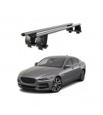 Bare transversale portbagaj auto aluminiu compatibile plafon neted Jaguar XE 2015-> argintii sau negre Cod: CB200101 Kit-101