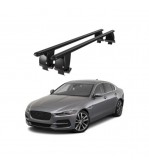 Bare transversale portbagaj auto aluminiu compatibile plafon neted Jaguar XE 2015-> argintii sau negre Cod: CB200101 Kit-101