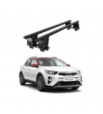 Bare transversale portbagaj auto aluminiu compatibile plafon neted Kia Stonic 2017-> argintii sau negre Cod: CB200101 Kit-101