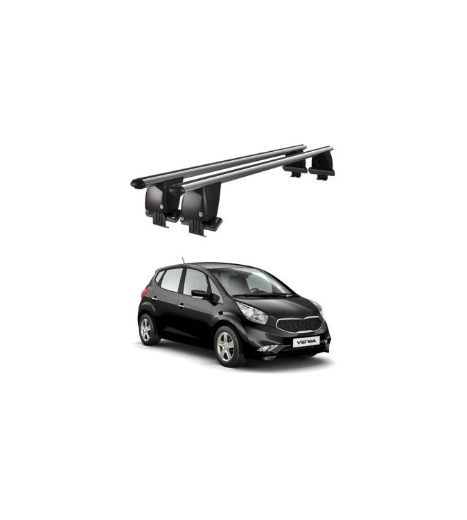 Bare transversale portbagaj auto aluminiu compatibile plafon neted Kia Venga 2014-> argintii sau negre Cod: CB200101 Kit-102