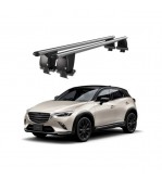 Bare transversale portbagaj auto aluminiu compatibile plafon neted Mazda CX-3 2015-> argintii sau negre Cod: CB200101 Kit-102
