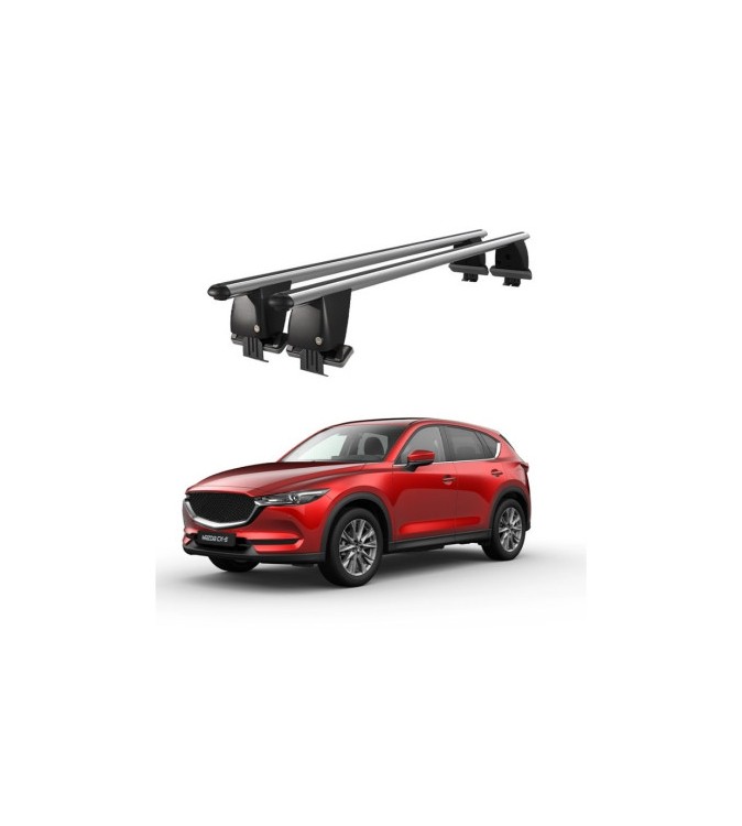 Bare transversale portbagaj auto aluminiu compatibile plafon neted Mazda CX-5 KF 2017-> argintii sau negre Cod: CB200101 Kit-102