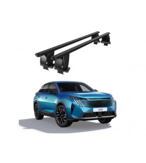Bare transversale portbagaj auto aluminiu compatibile plafon neted Peugeot 3008 2021-> argintii sau negre Cod: CB200101 Kit-107