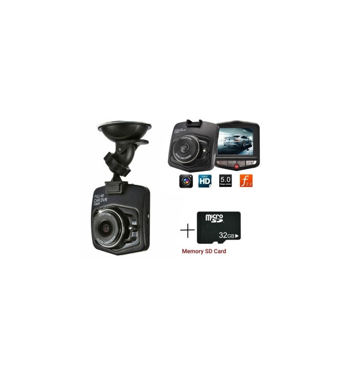 Camera auto de bord Full HD 1080p 12V 24V cu card 32GB