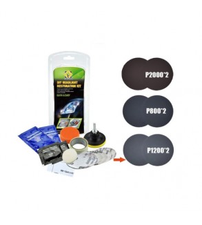 Kit restaurare faruri auto pentru polish si reconditionare lentile Cod: 13937