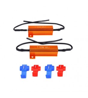 Set 2 anulatoare eroare bec Led Canbus 6 Ohmi 50W 12V Cod: 02452