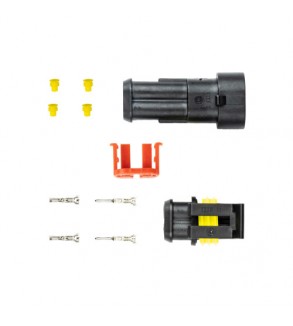 Set 2 mufe conector 2 pini mama-tata 12V 24V IP67 Cod: 03518