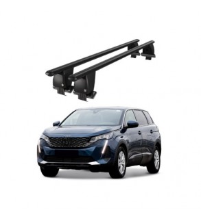 Bare transversale portbagaj auto aluminiu compatibile plafon neted Peugeot 5008 2021-> argintii sau negre Cod: CB200101 Kit-107