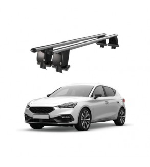 Bare transversale portbagaj auto aluminiu compatibile plafon neted Seat Leon Mk4 2020-> argintii sau negre Cod: CB200101 Kit-101